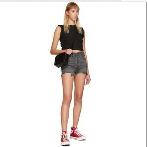 LEVI’S 501 DISTRESSED GRAY JEANS SHORTS